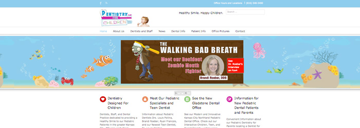 Dentistry For Children's Website